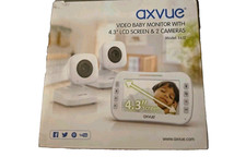 Axvue Video Baby Monitor 4.3" LCD Screen Cameras, 2-Way Audio, Rechargeable B6