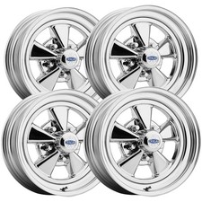 Set Of 4 Cragar Ss 15x7 5x5 3mm Chrome Wheels Rims 15 Inch