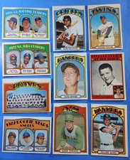 1972 TOPPS BASEBALL 19 CARD LOT MID GRADES  2.00 SHIP FRANK HOWARD 
