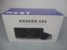NZXT Kraken X63 280mm AIO Liquid CPU Cooler RGB RL-KRX63-01 Sealed CAM Intel AMD