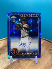 2024 Topps Chrome Update Sapphire MARCO LUCIANO Rookie Auto /199 Giants RC