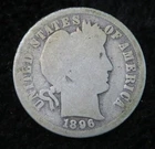 1896-O Barber Dime * Harder Date to Find * Clear Date/Mint Mark * 5607