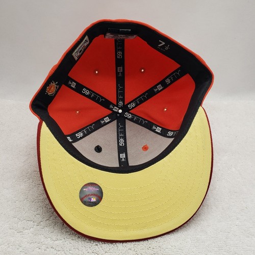 New Era Seattle Mariners MLB "Outer Space Orange" W/Pin Fitted Hat Cap 7 1/8 - Picture 5 of 6