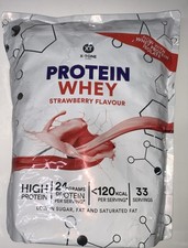 X-Tone Protein Whey Powder 1kg Strawberry Expiry 03 27 26.70 per kilo