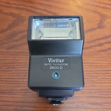 Vivitar 2600-D Flash For Vintage SLR Cameras untested