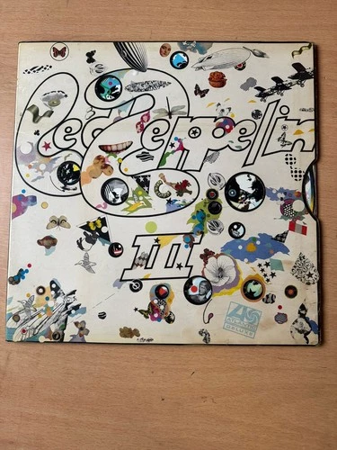 LED ZEPPELIN - III. ORIGINAL VINYL LP. PLUM ATLANTIC. VG/VG. 1970. SPIN WHEEL.