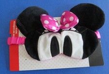 NEW Minnie Mouse Soft Bow Ears SLEEP EYE MASK Youth Child Girl Sz Satin Pink