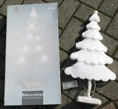 Fensterdeko, Weihnachten, LED Weihnachtsbaum, 8 Leds, Höhe ca. 50cm