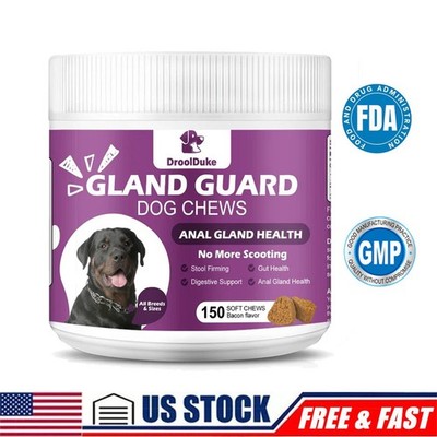Anal Gland Support Chews For All Dogs 150 Soft Chews Health Pumpkin Supplement