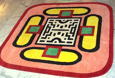 Rug NDP2 Nathalie Du Pasquier for Memphis Milano Post Design 2003 One Owner