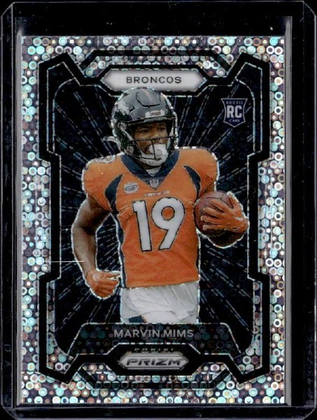 2023 Panini Prizm #318 Marvin Mims Rookie Variations Prizms No Huddle