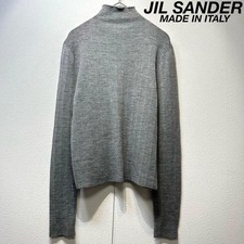 Jil Sander Wool high-neck design knit sweater