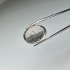 Natural Tourmalinated Quartz 18.79 ct Oval Loose Gemstone Black Needle Brazil — photo 6