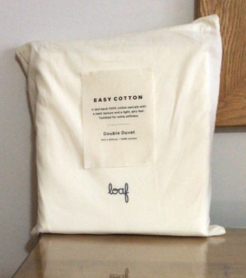 Loaf Lazy Baumwolle Bettbezug - DOUBLE - Hafermilch
