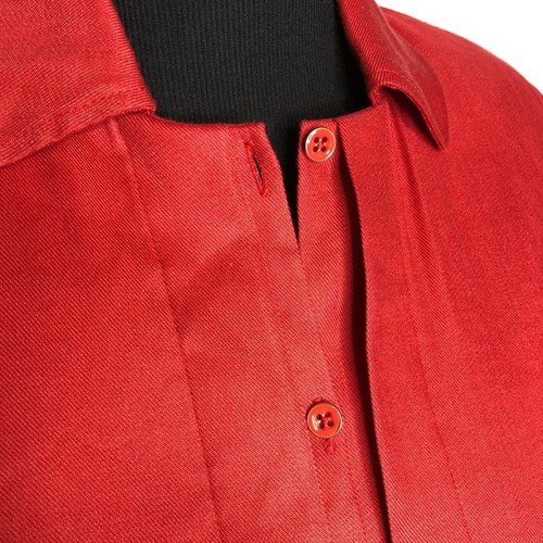 Cabi jacket womens Small Valentine red button front linen lightweight #5472 chic - Picture 5 of 16