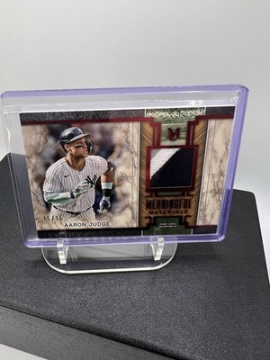 Topps 2025 Museum Meaningful Material Ruby 15/15 Aaron Judge Yankees Tricolor