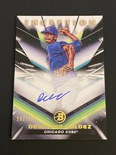 2023 Bowman Inception Derniche Valdez Prospect Auto 102/200 Chicago Cubs