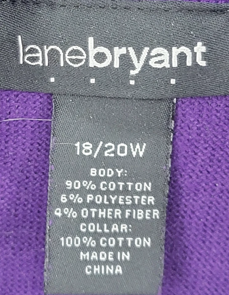 Suéter Lane Bryant Mujer Plus 18 20 Púrpura Tonal Rayas Capucha Cuello Slouchy Boho Foto 3 de 4