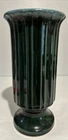 Green Drip Glaze Vase Hull Pottery A57 RIBBED Paneled Column 9-1/8" VTG USA