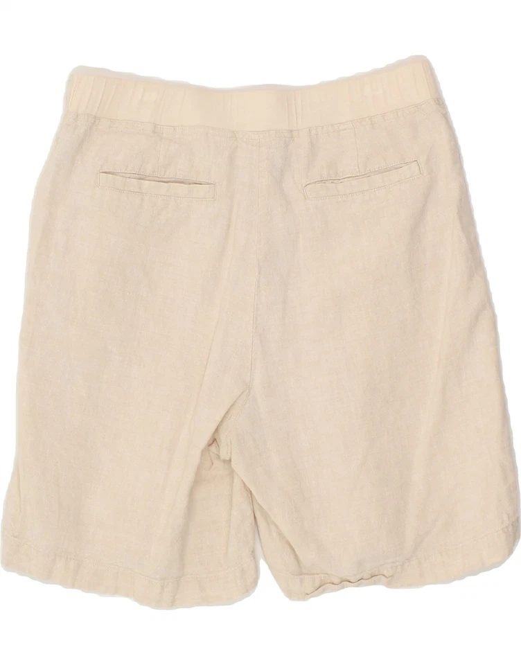 Pantalones Cortos Chinos ORVIS Mujer US 10 Medianos W28 Beige Lino CH70 Foto 2 de 3