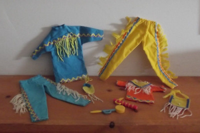 1994 Barbie Family of Heartland Native American Kid Kore Outfits #1550 & 1551