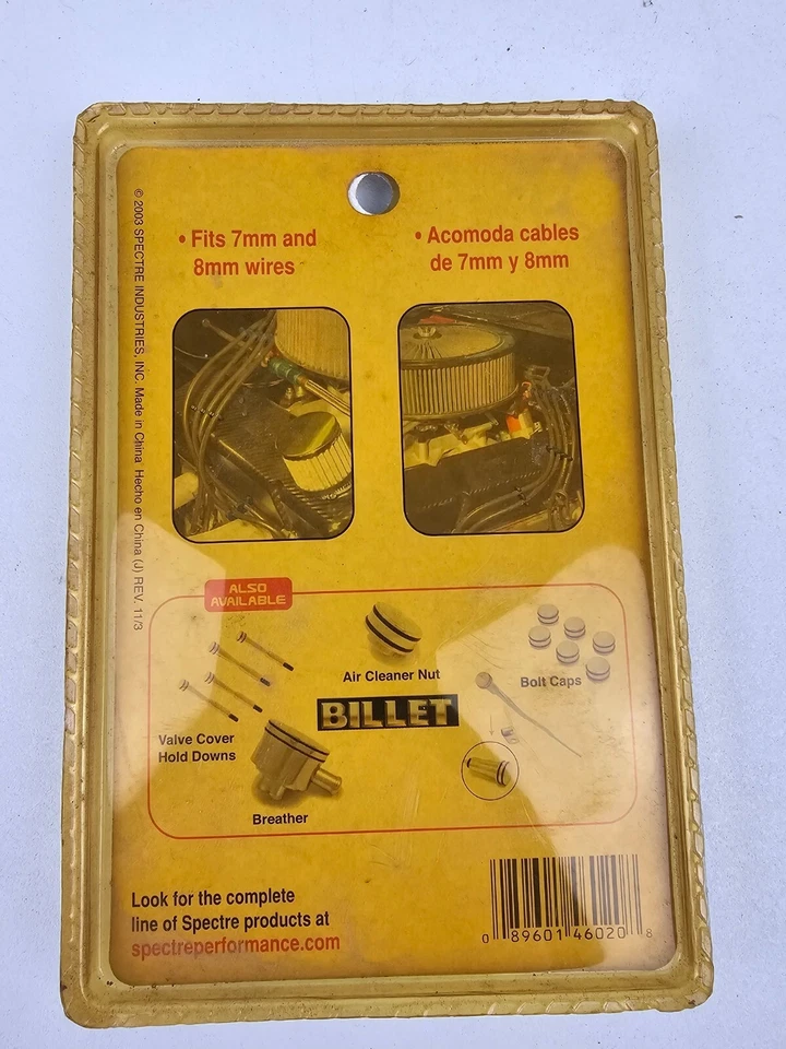 Spark Plug Wire Loom Dividers Separators Red Plastic 6 pc Set NEW OLD STOCK - Image 2 of 2