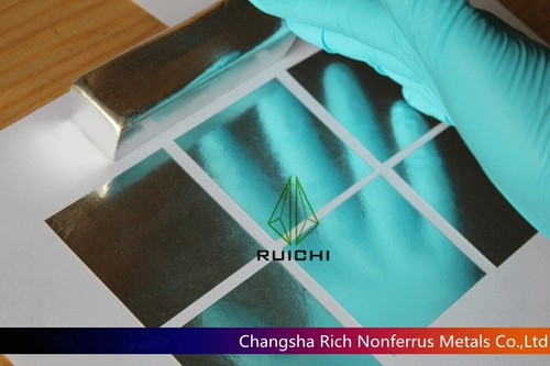 99.995% Pure 0.05*50*50mm Indium Foil Metal Sheet - 第 1/4 張圖片