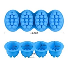 Silikon Massage Seifenform Oval DIY Seifenherstellung Werkzeug Zuhause