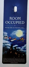 NEW Disney Resort Peter Pan Off To Neverland Room Occupied Door Hanger, sign
