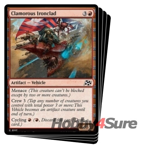 Clamorous Ironclad X4 M/NM Magic: The Gathering MTG Aetherdrift - Bild 1 von 1
