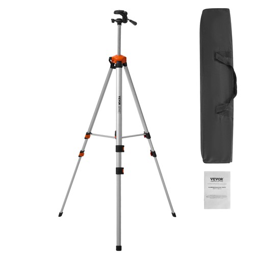 VEVOR Trépied de Niveau Laser Filetage 1/4''-20 Réglable en Hauteur 695-1750 mm - Imagen 9 de 12