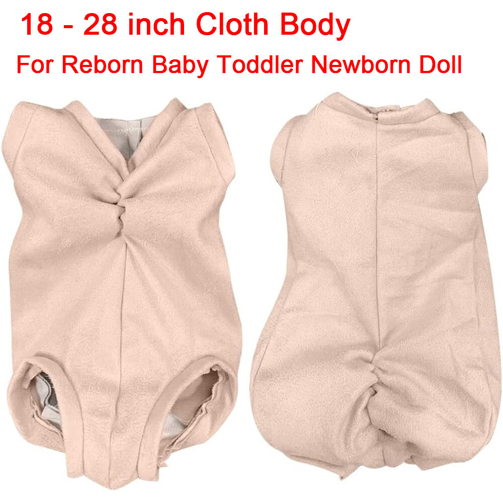 18in-28in Soft Cloth Body for Full Limbs Reborn Baby Doll Kits DIY