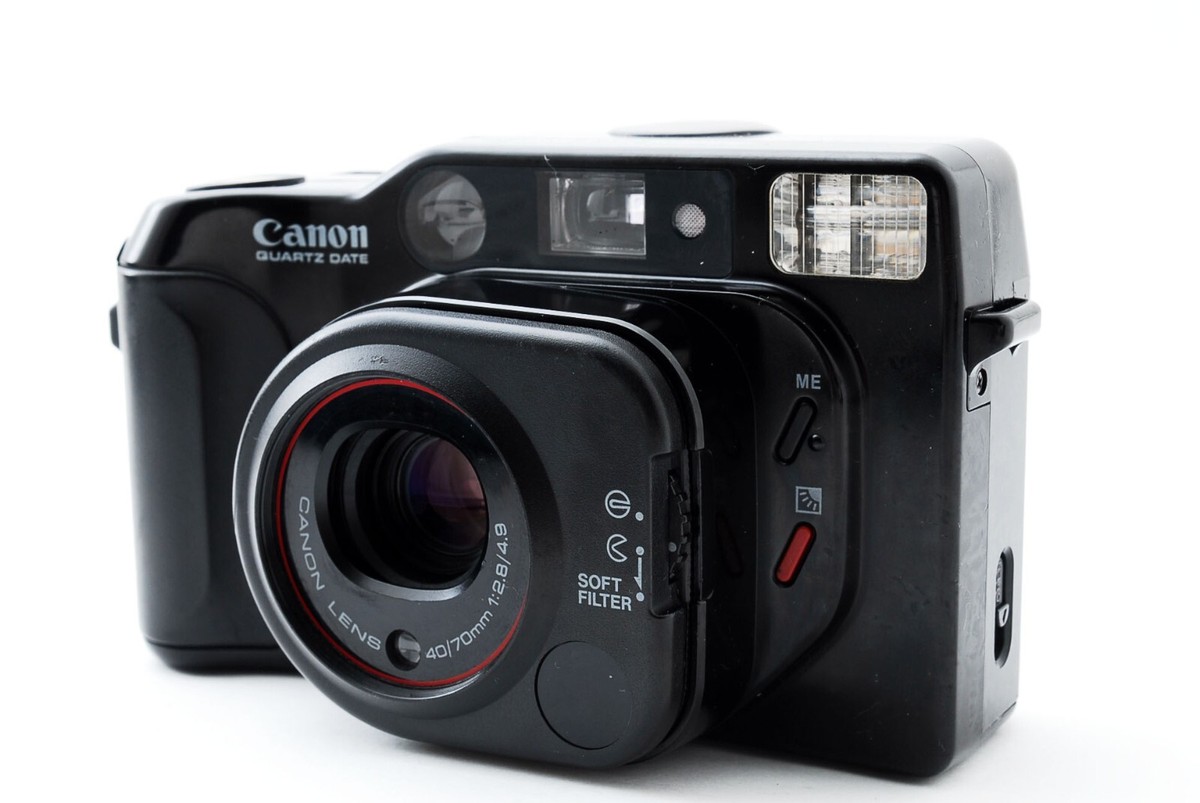 AS IS** Canon Autoboy Sure Shot TELE QD Film Camera From