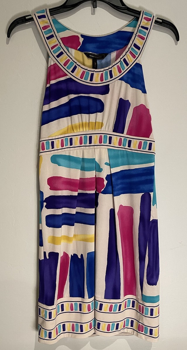 BCBGMaxAzria Abstract Multi-color Halter Mini Dress Women's Size XS | eBay BCBGMaxAzria Abstract Multi-color Halter Mini Dress Women's Size XS | eBay