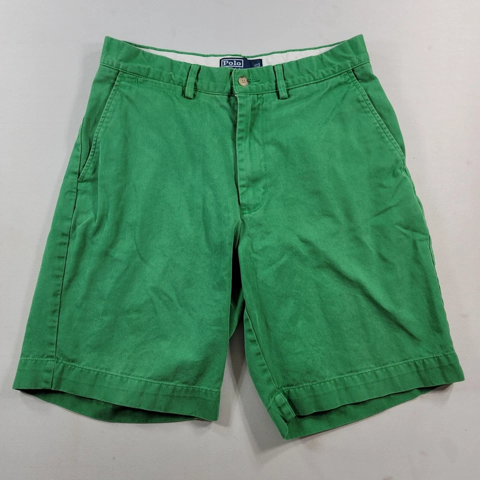 Pantalones Cortos Polo Ralph Lauren Prospect Para Hombre 30 Verde Exterior Verano Ajuste Clásico Foto 2 de 4