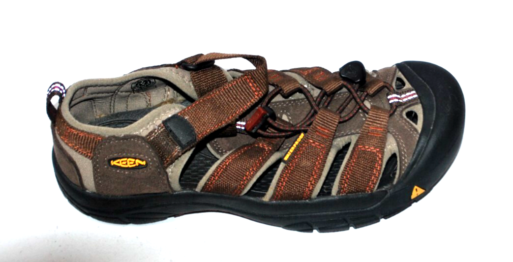 KEEN Sandali sportivi donna taglia 6 punta chiusa impermeabili marrone e grigio