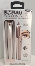 Finishing Touch Flawless Brows Hair Remover 18K Gold-Plated Pain Free 