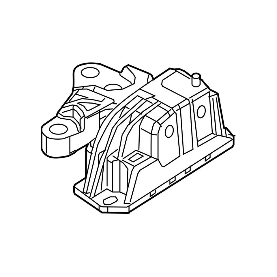 Montaje de motor izquierdo Mopar Driver genuino OEM para Jeep Compass 68253038AD Foto 2 de 2