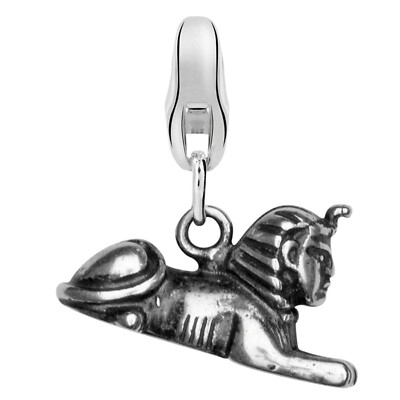 Dream Charms Women Charm Pendant 925 Sterling Silver Rhodium Plated Sphinx Figure