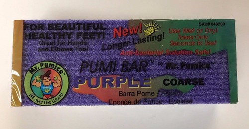 Mr. Pumice Anti-Bacterial Solution SAFE Purple Pumi Bar Stone - COARSE OR 2-1 - Picture 4 of 11