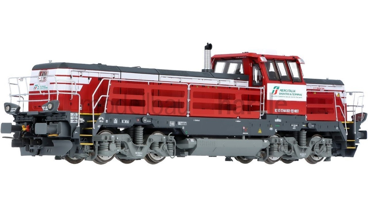 RIVAROSSI MERCITALIA, LOCOMOTORA DIÉSEL 744 002 