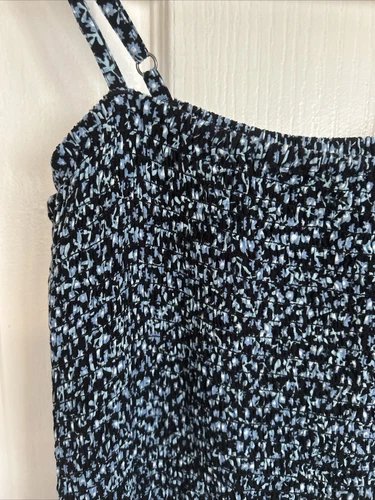 Worn Once Floral Shirrred Ghanda Dress Size M - Picture 2 of 5