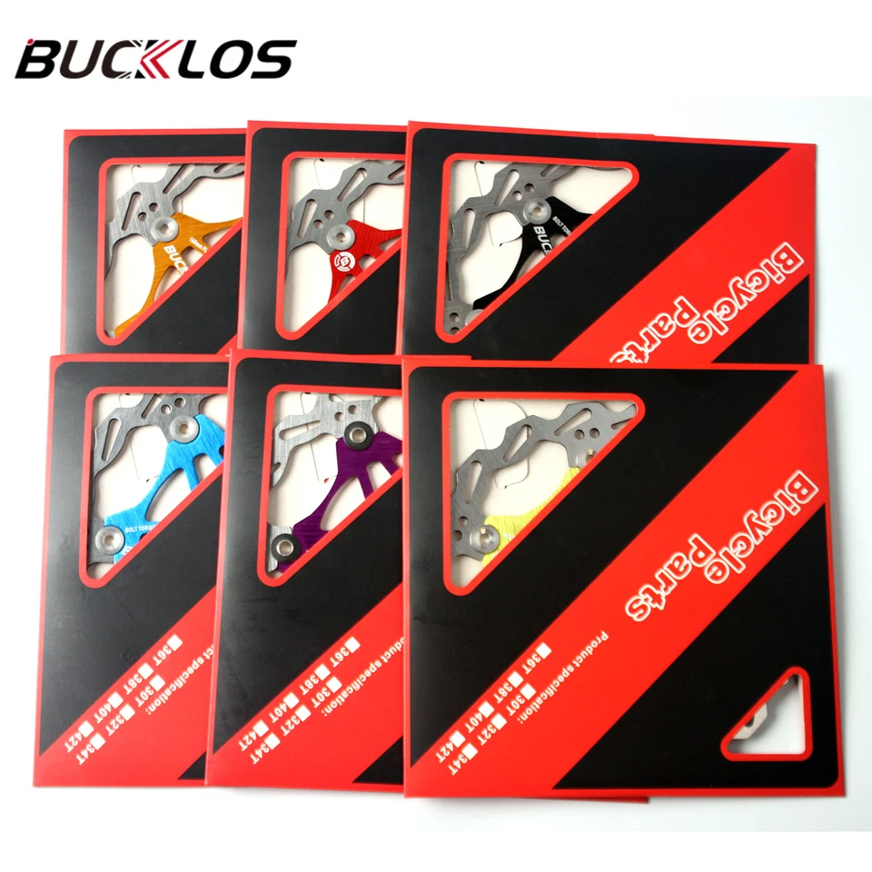 BUCKLOS MTB Bicycle Floating Disc Brake Rotors 160/180/203mm PM/IS Brake Adapter - Image 4 of 4