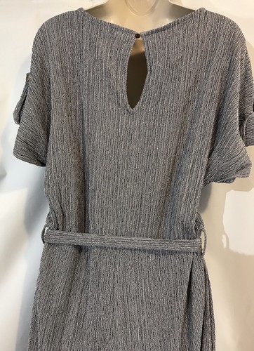Next Size 20 Grey Textured Utility Wide Leg Belted Jumpsuit New With Tags - 第 17/21 張圖片