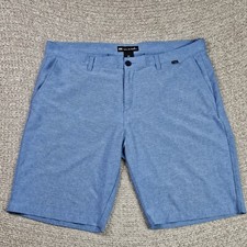 Travis Mathew Shorts Men's 40 9" Inseam Blue Golf Performance Chino