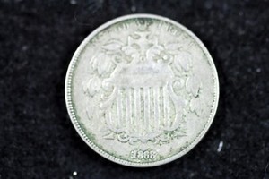 Estate Find 1868 - W/CENTS Shield Nickel!!  #H18897