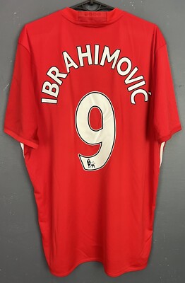 Maillot Manchester United 2016/17 Ibrahimovic #9 Taille XL - Occasion Bon État 4/5
