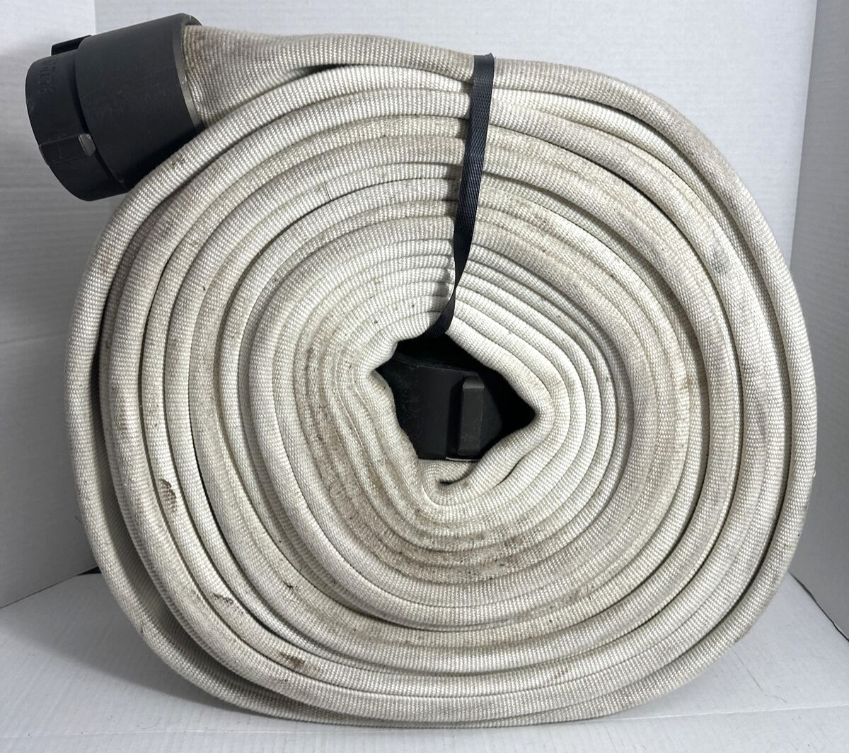 5" wide fire hose white boat dock bumper chaffing guard by the foot, no fittings