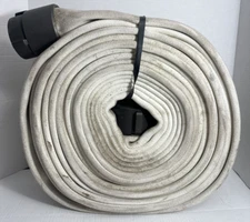 5" wide fire hose white boat dock bumper chaffing guard by the foot, no fittings