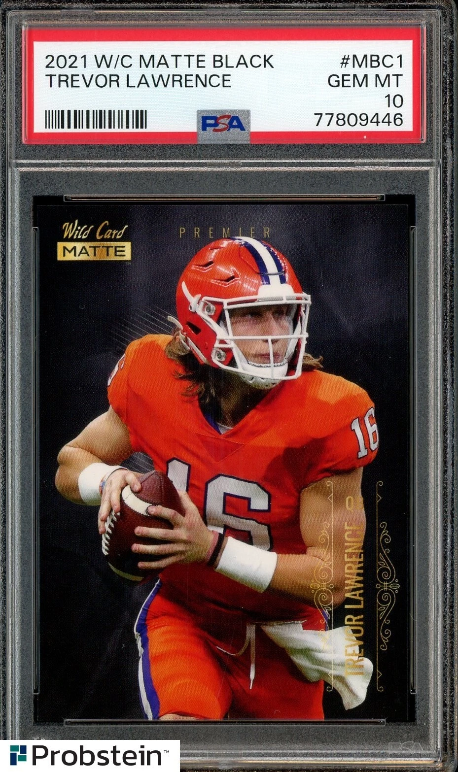Trevor Lawrence Wild Card Matte Black #MBC1 Base